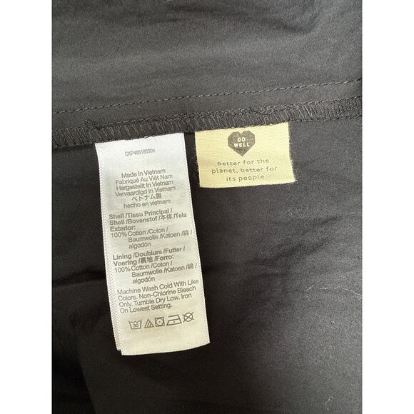 Madewell Black Poplin Puff-Sleeve Sweetheart Neckline Mini Dress size 4 - Picture 14 of 16